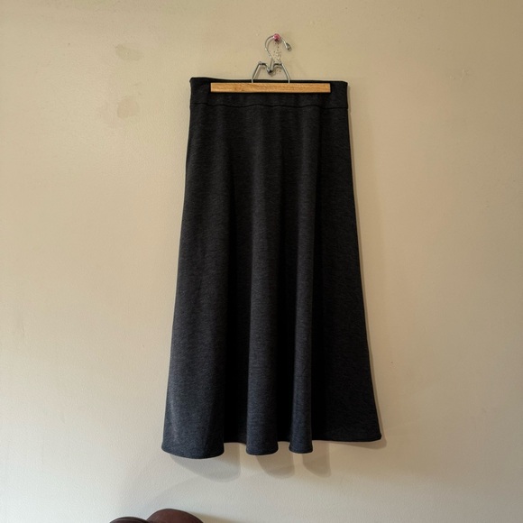 Vintage Y2K Full Length A-Line Skirt Dark Gray Charcoal 212 Collection 6 - Picture 7 of 8